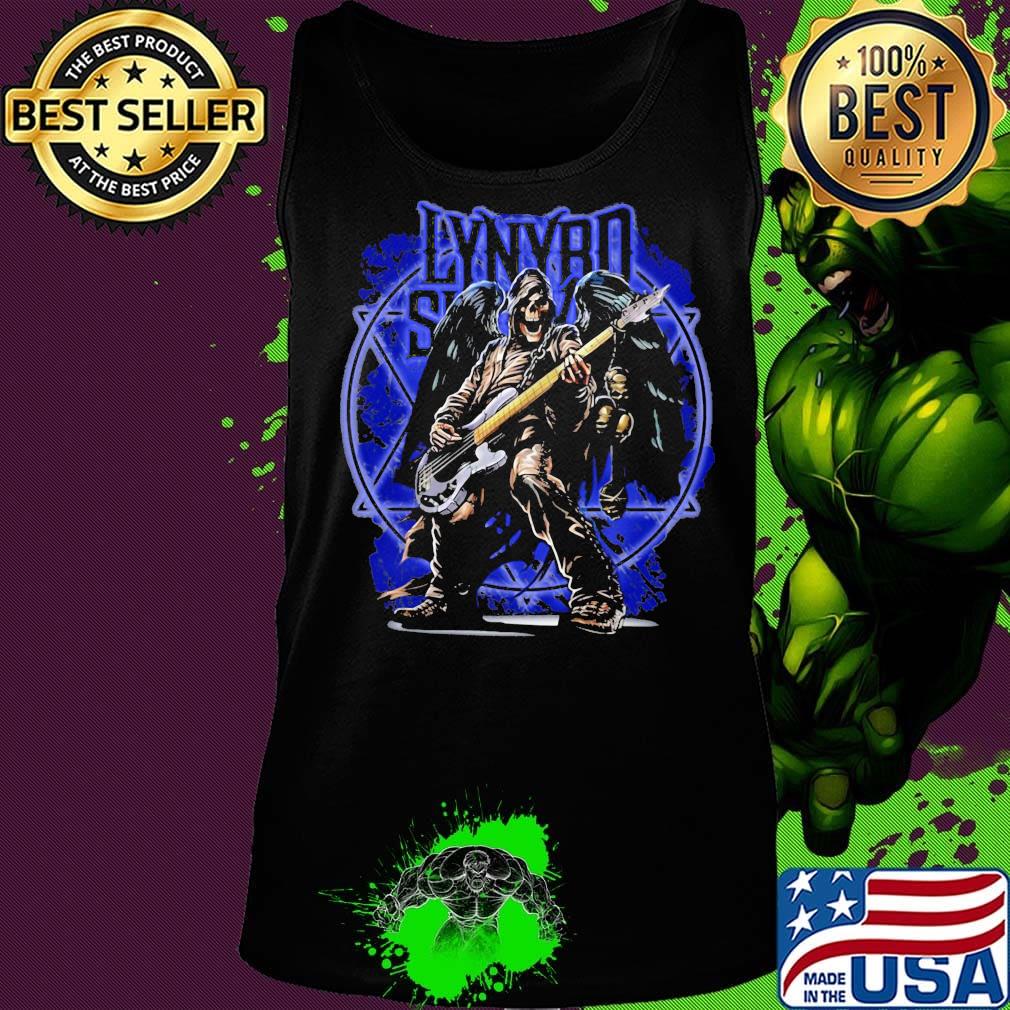 Lynyrd slash band skeleton wings playing guitar s Tank top Lynyrd slash band skeleton wings playing guitar s Tank top