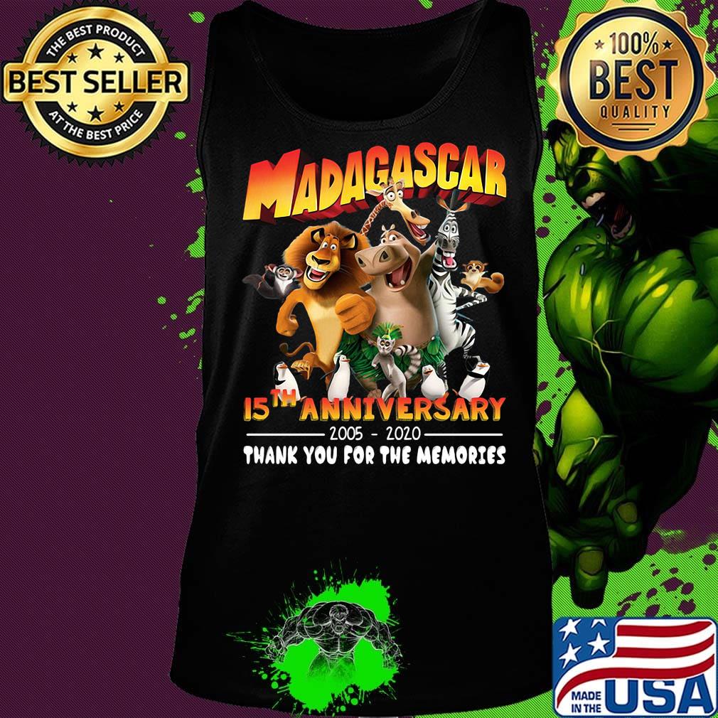 Madagascar 15th anniversary 2005 2020 thank you for the memories s Tank top Madagascar 15th anniversary 2005 2020 thank you for the memories s Tank top