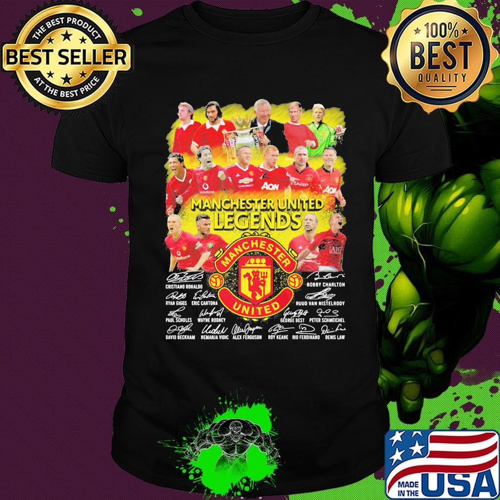 Manchester united legends players signatures shirt Manchester united legends players signatures shirt