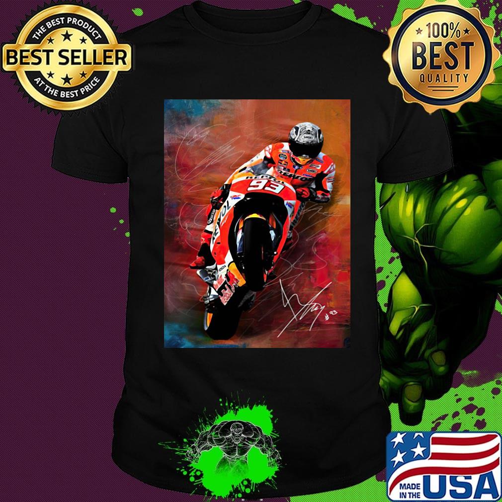 Marc marquez for 2019 motorcycle riding signature shirt