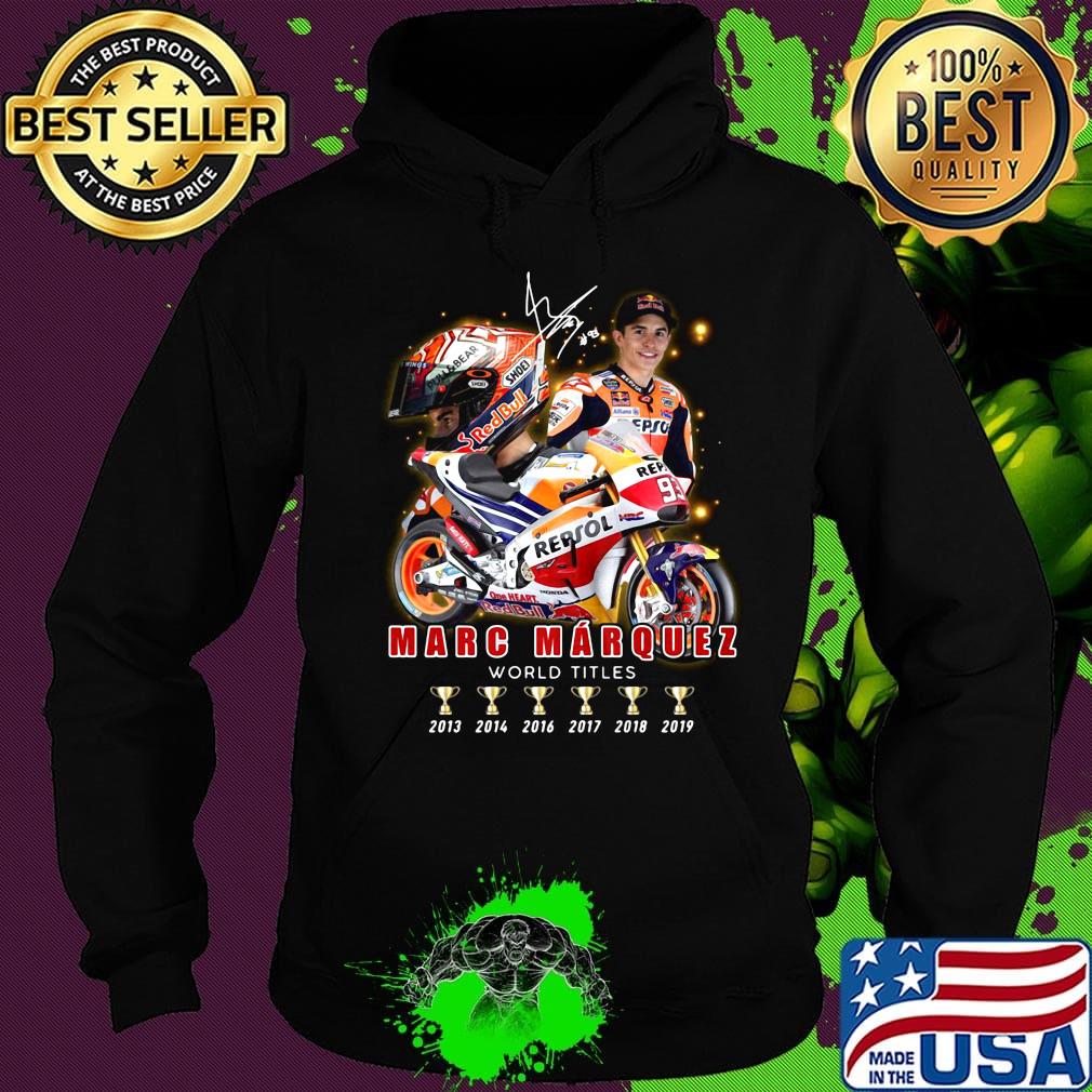 Marc marquez world titles champions signature s Hoodie Marc marquez world titles champions signature s Hoodie