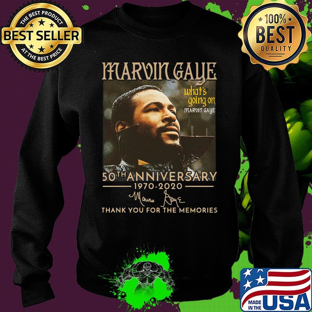 Marvin gaye what's going on 50th anniversary 1970 2020 thank you for the memories signature s Sweater Marvin gaye what's going on 50th anniversary 1970 2020 thank you for the memories signature s Sweater