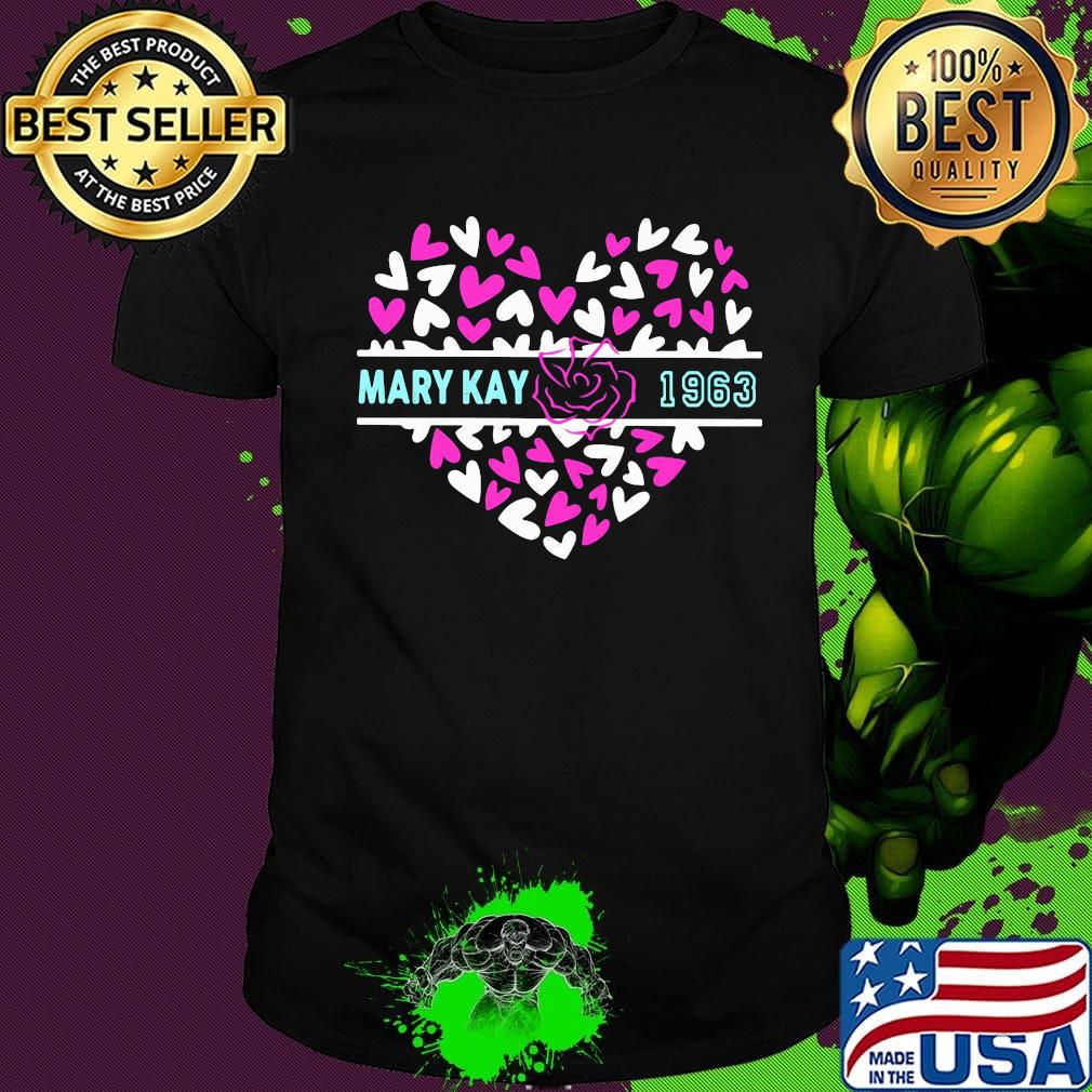 Mary kay 1963 logo hearts shirt