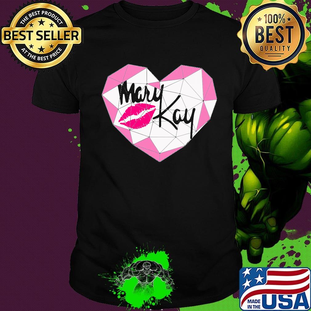 Mary kay lips heart diamond shirt