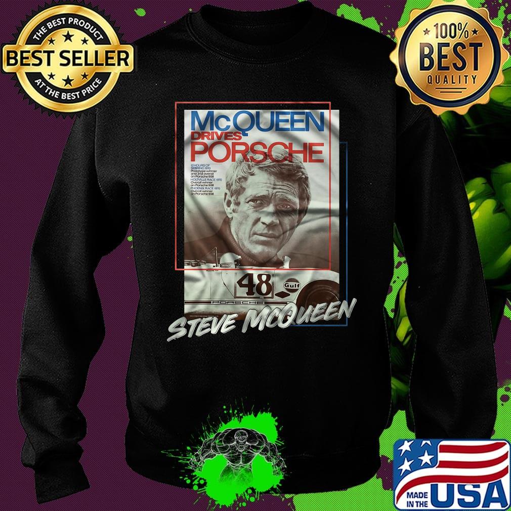 Mcqueen drives porsche 48 steve mcqueen s Sweater Mcqueen drives porsche 48 steve mcqueen s Sweater