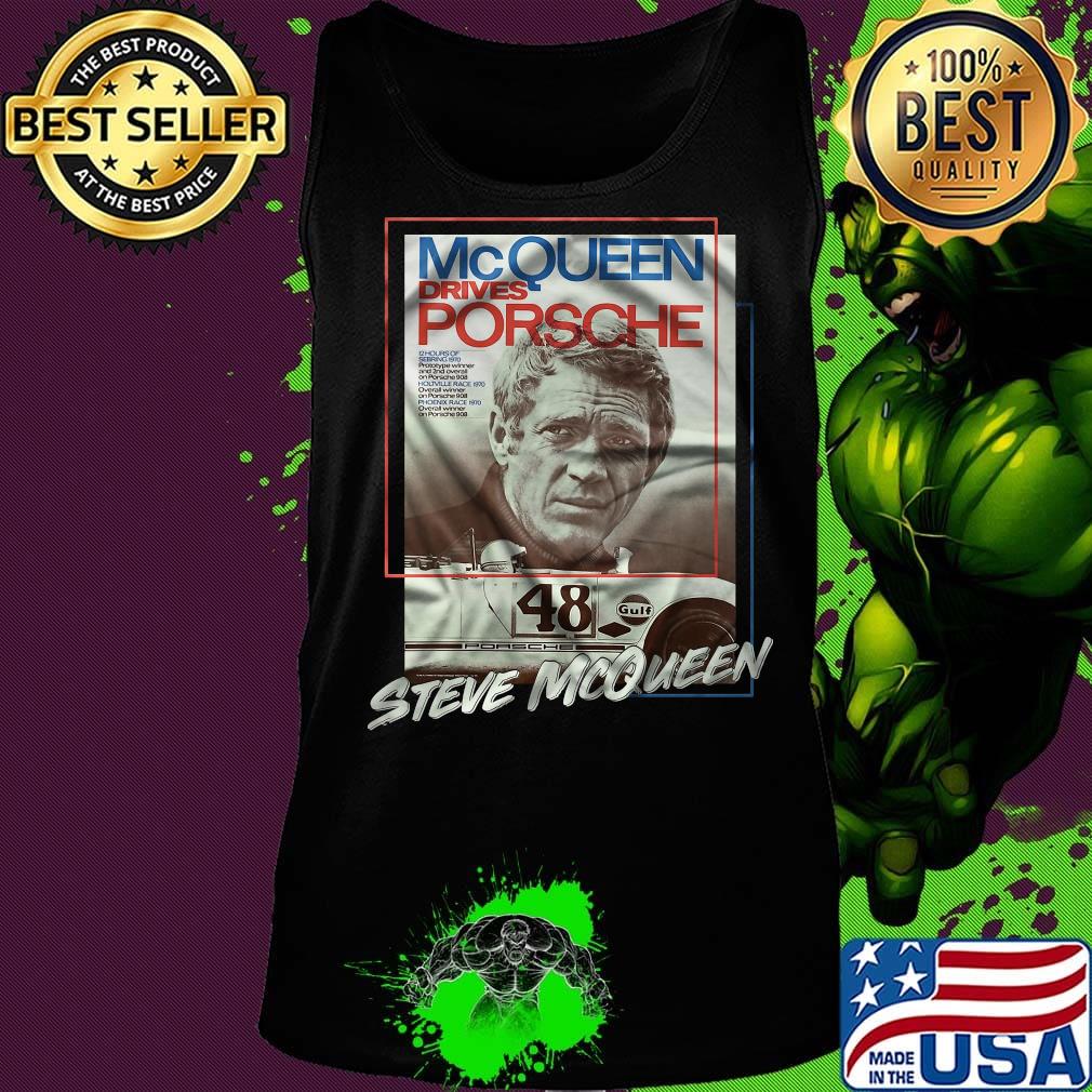 Mcqueen drives porsche 48 steve mcqueen s Tank top Mcqueen drives porsche 48 steve mcqueen s Tank top