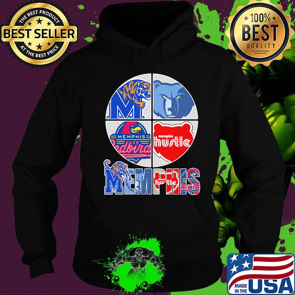 Memphis tigers grizzlies redbird and hustle logo s Hoodie Memphis tigers grizzlies redbird and hustle logo s Hoodie