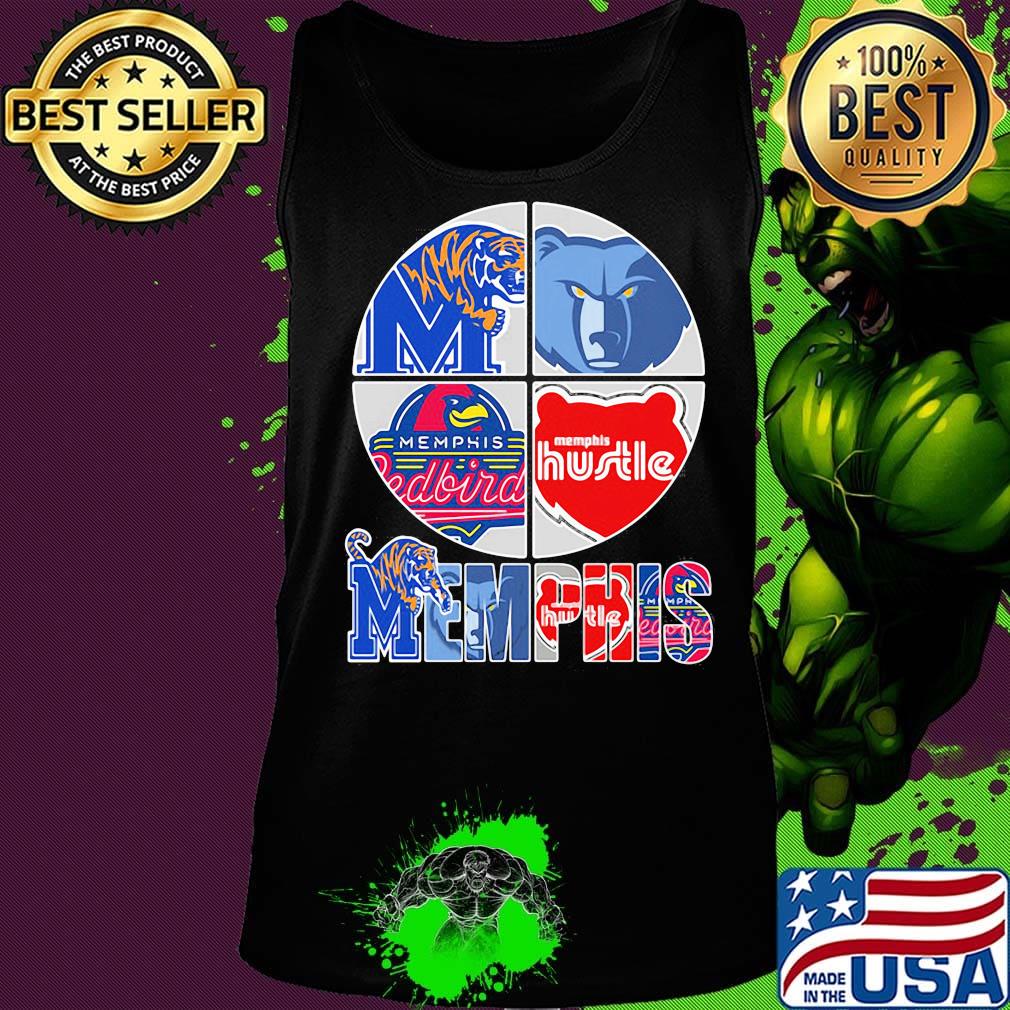 Memphis tigers grizzlies redbird and hustle logo s Tank top Memphis tigers grizzlies redbird and hustle logo s Tank top