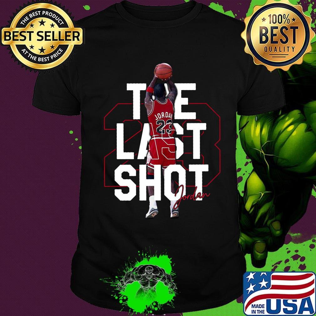 Michael jordan the last shot 23 basketball shirt