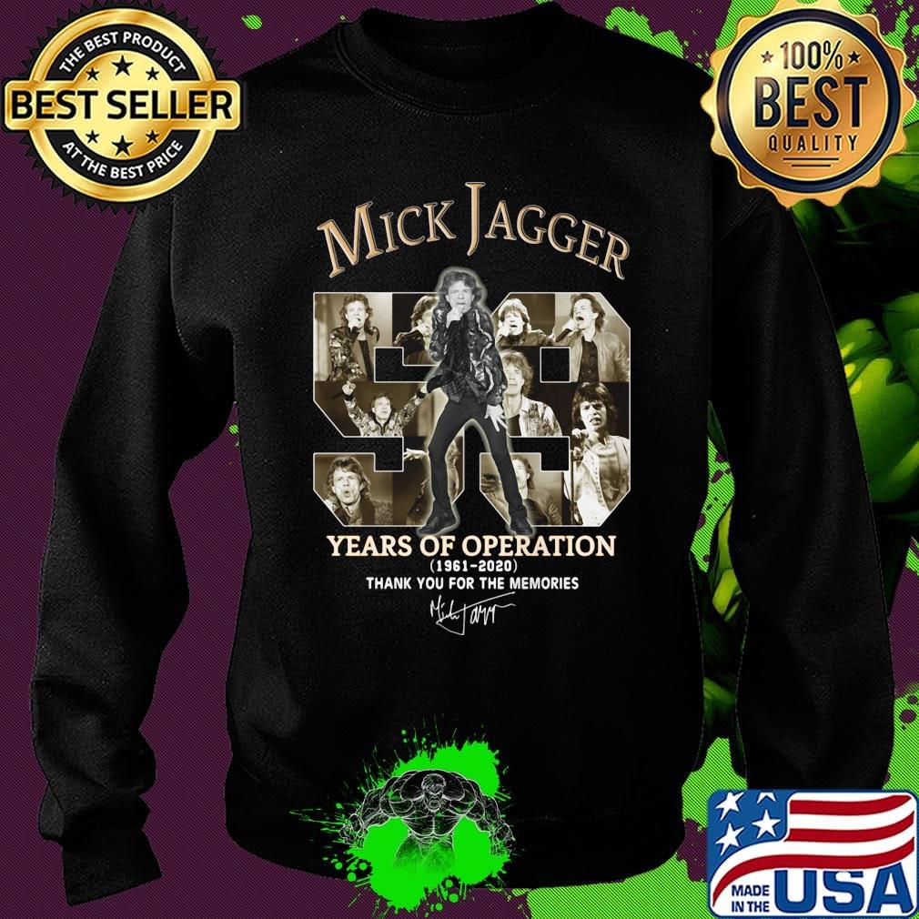 Mick jagger 59 years of operation 1961 2020 thank you for the memories signature s Sweater Mick jagger 59 years of operation 1961 2020 thank you for the memories signature s Sweater