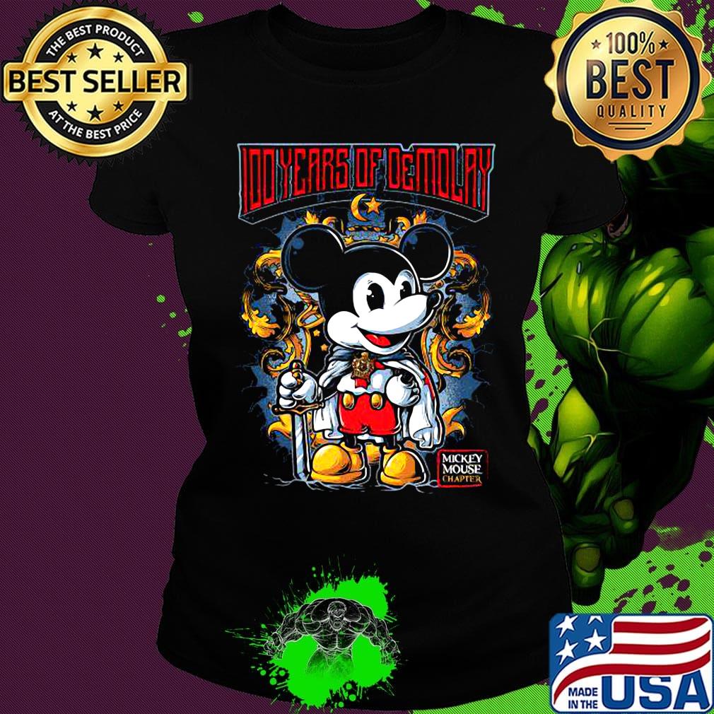 Mickey mouse chapter king 100 years of demolay s Ladies tee Mickey mouse chapter king 100 years of demolay s Ladies tee