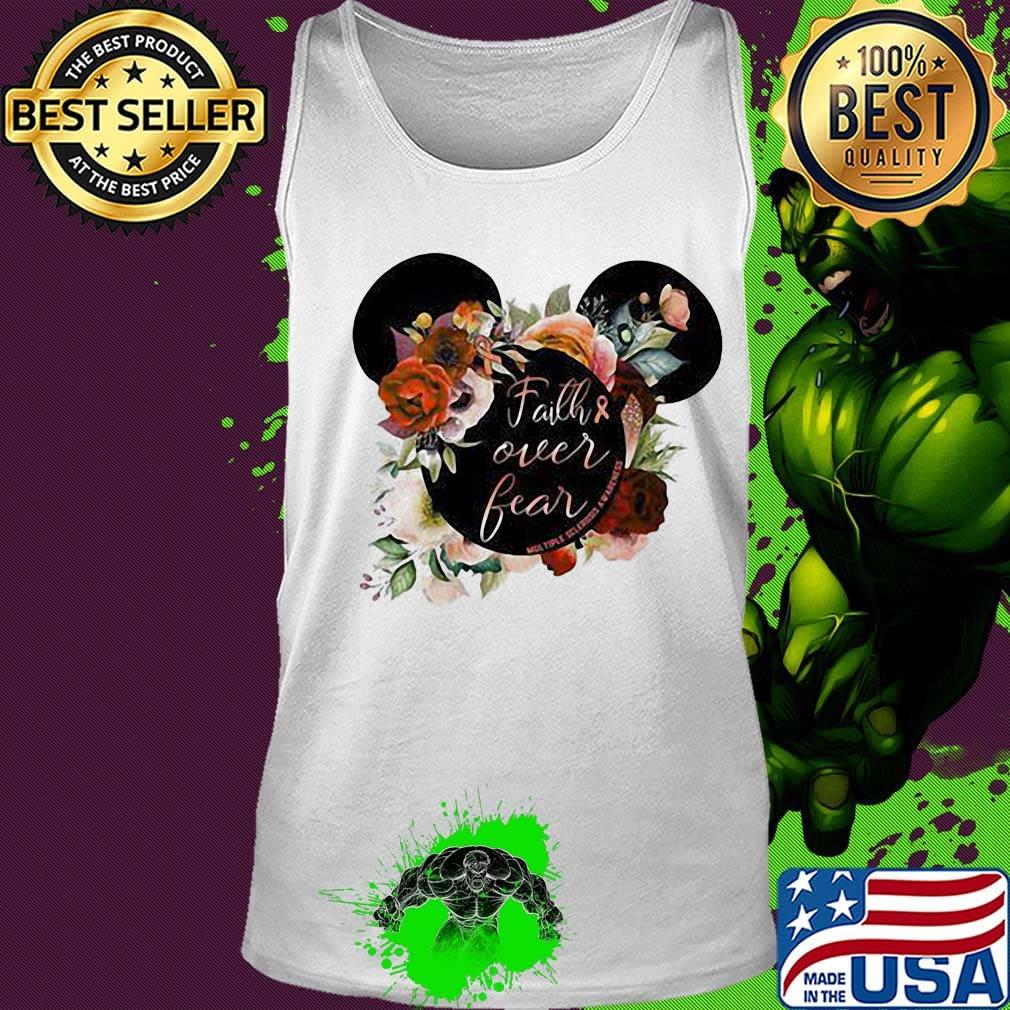 Mickey mouse faith over fear cancer awareness s Tank top Mickey mouse faith over fear cancer awareness s Tank top