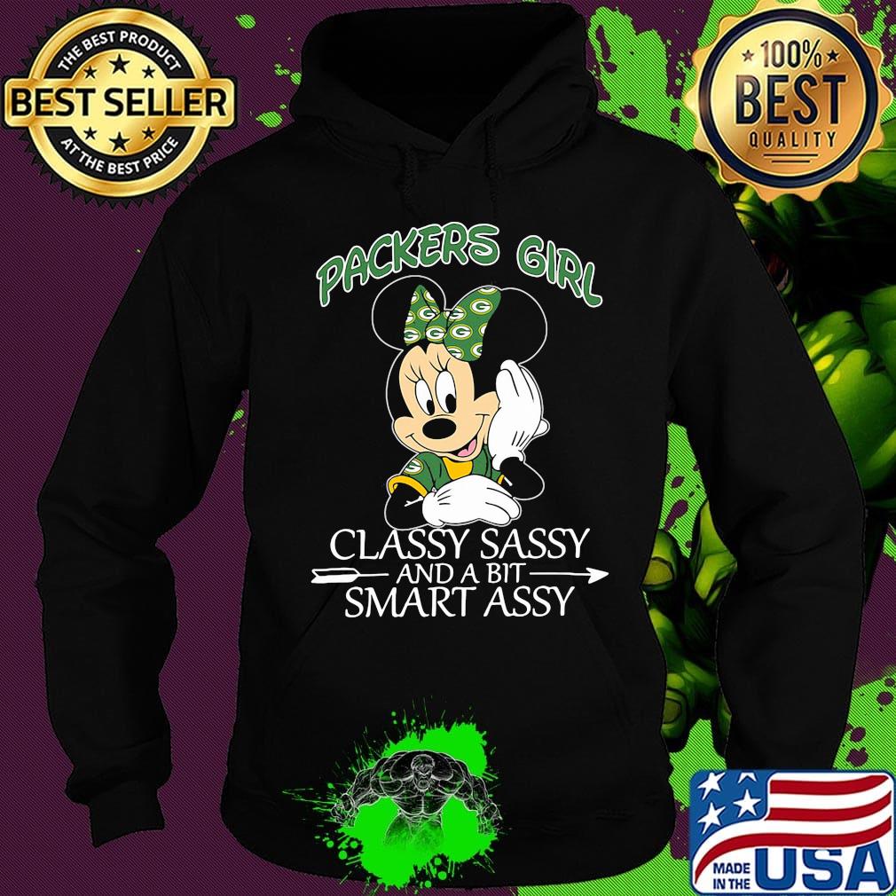 Mickey mouse green bay packers classy sassy and a bit smart assy s Hoodie Mickey mouse green bay packers classy sassy and a bit smart assy s Hoodie