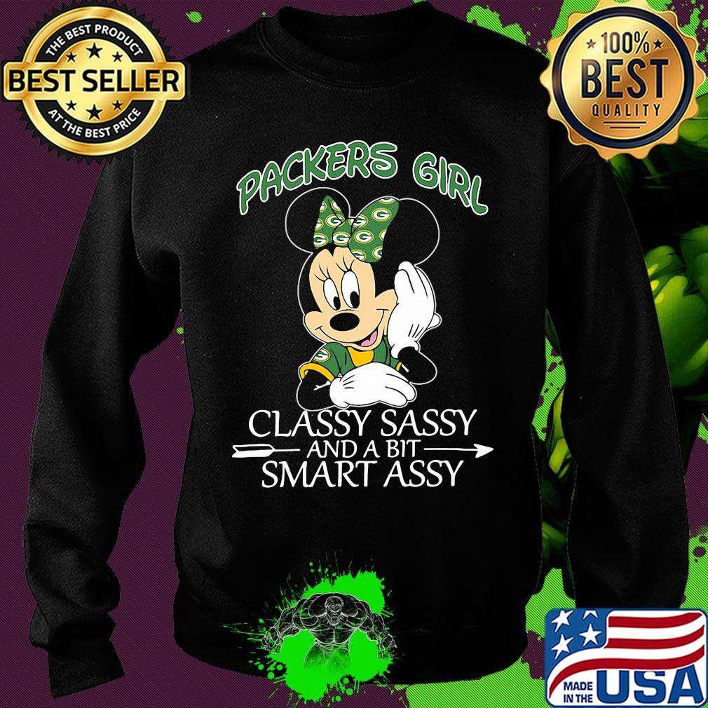 Mickey mouse green bay packers classy sassy and a bit smart assy s Sweater Mickey mouse green bay packers classy sassy and a bit smart assy s Sweater