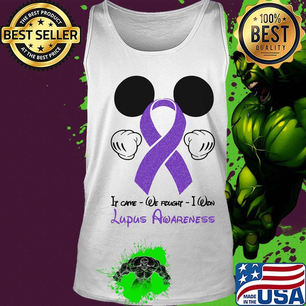 Mickey mouse if came we fought i won lupus awareness s Tank top Mickey mouse if came we fought i won lupus awareness s Tank top
