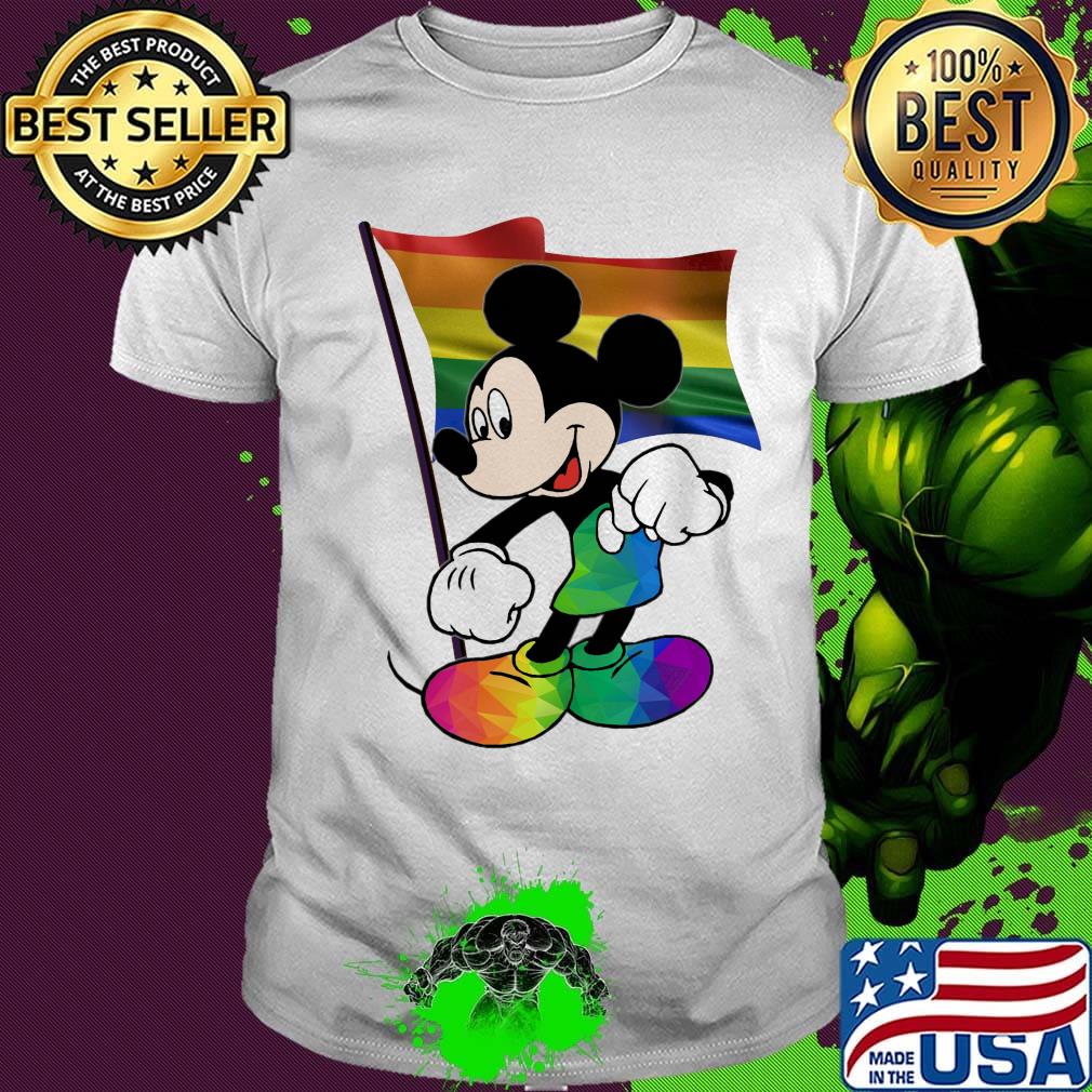 Mickey mouse LGBT flag shirt
