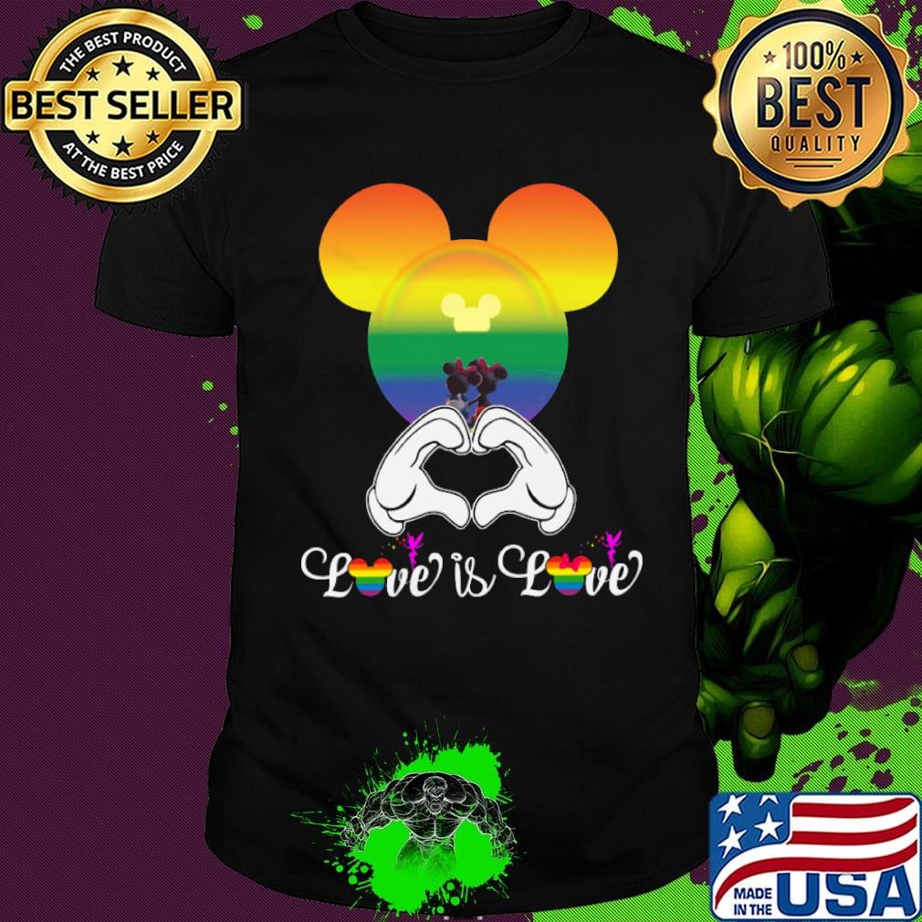 Mickey Mouse love is love LGBT shirt