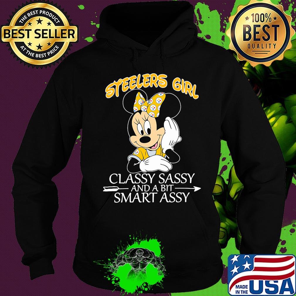 Mickey mouse pittsburgh steelers classy sassy and a bit smart assy s Hoodie Mickey mouse pittsburgh steelers classy sassy and a bit smart assy s Hoodie