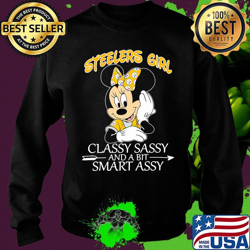 Mickey mouse pittsburgh steelers classy sassy and a bit smart assy s Sweater Mickey mouse pittsburgh steelers classy sassy and a bit smart assy s Sweater