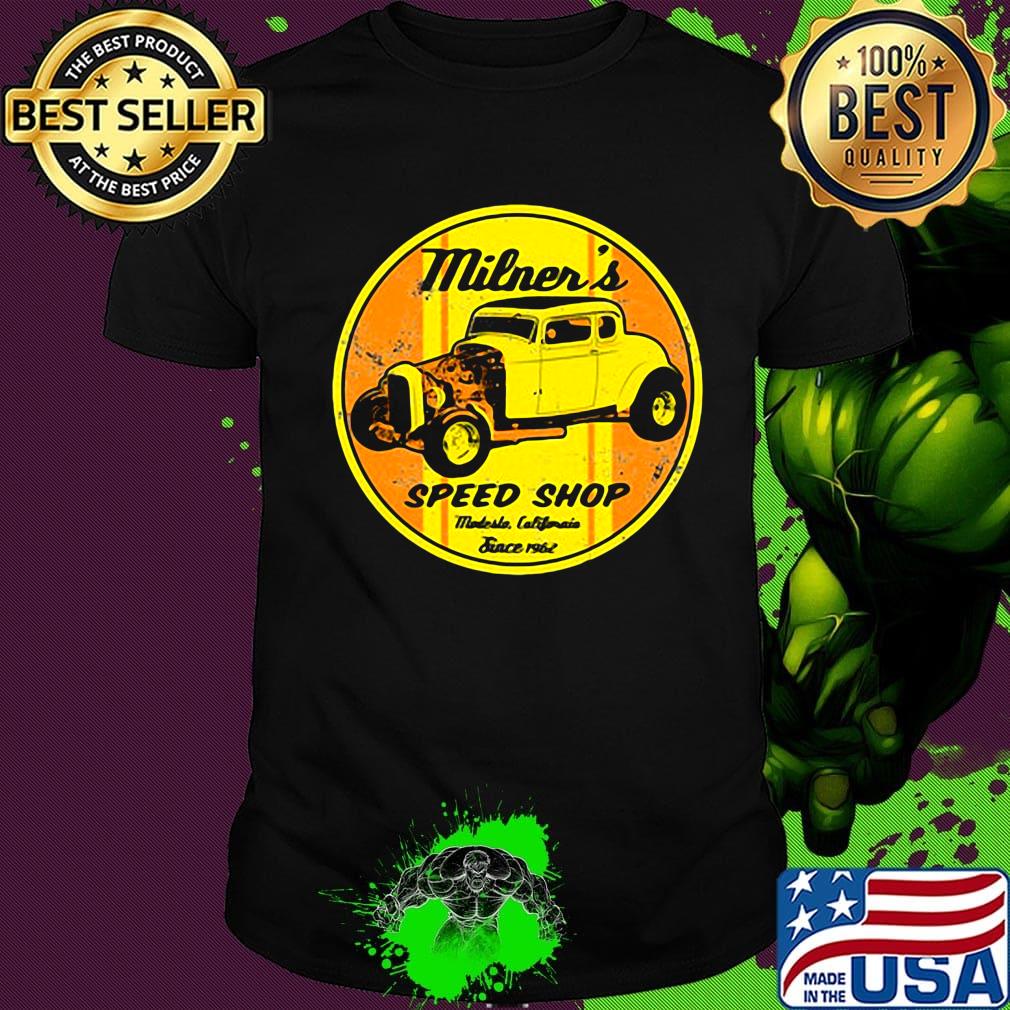 Milner's speed shop miles california since 1962 shirt