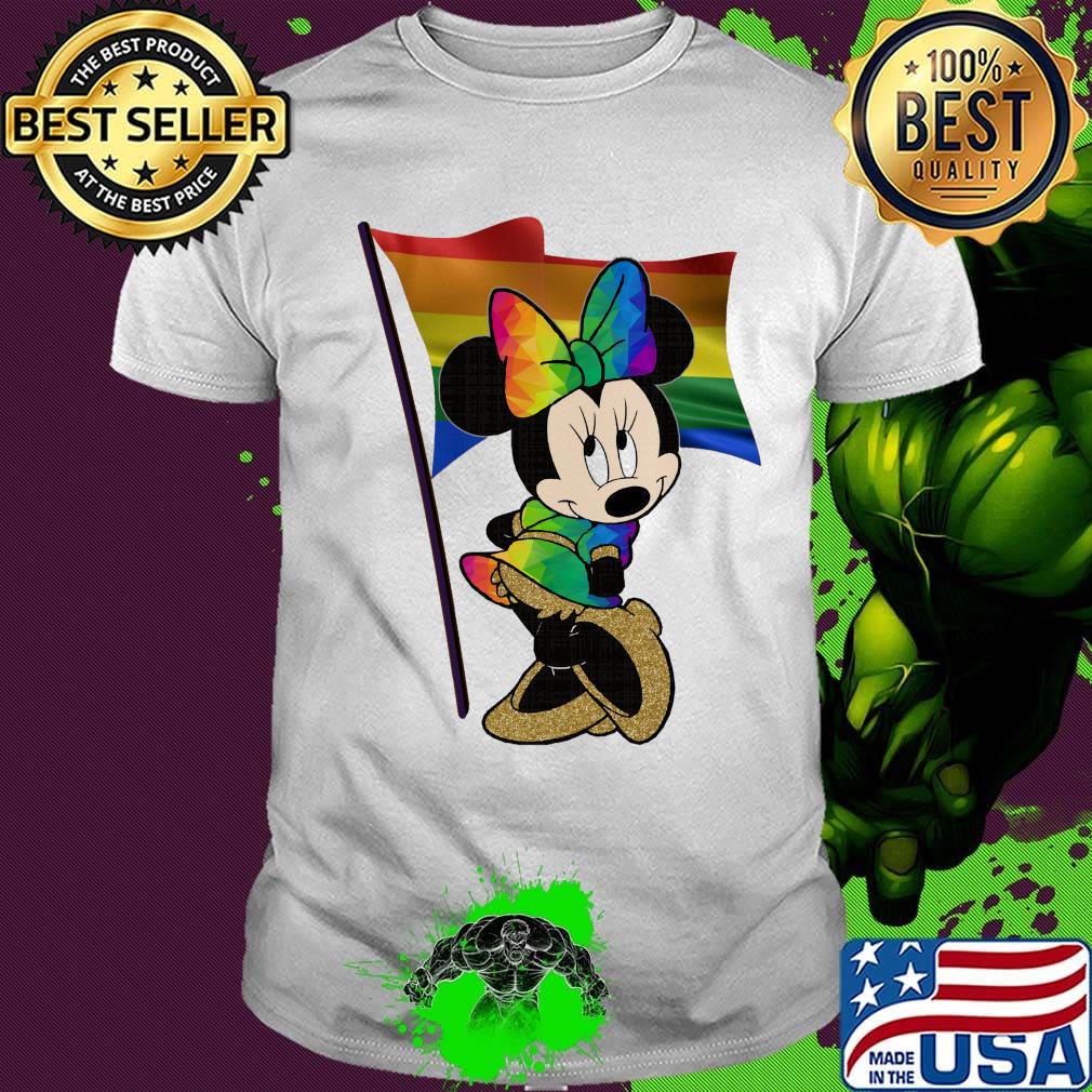 Minnie Mouse LGBT Disney flag shirt