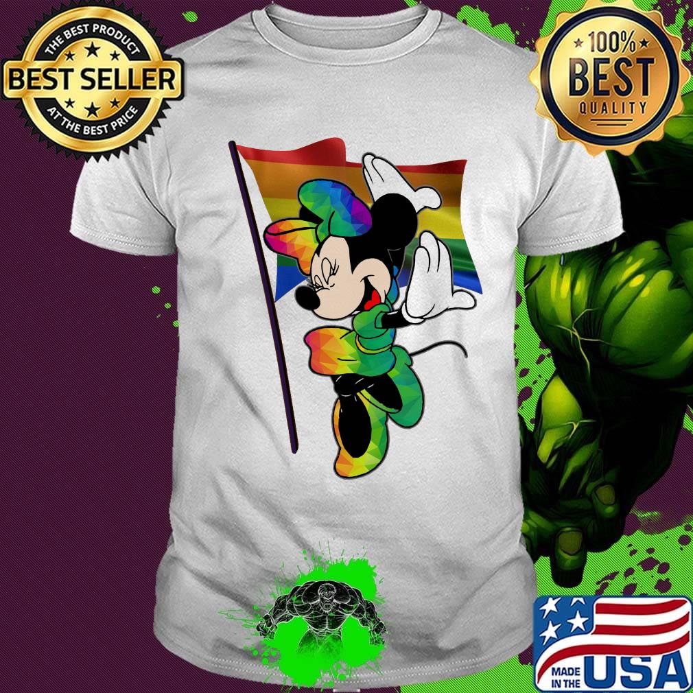 Minnie mouse LGBT flag shirt