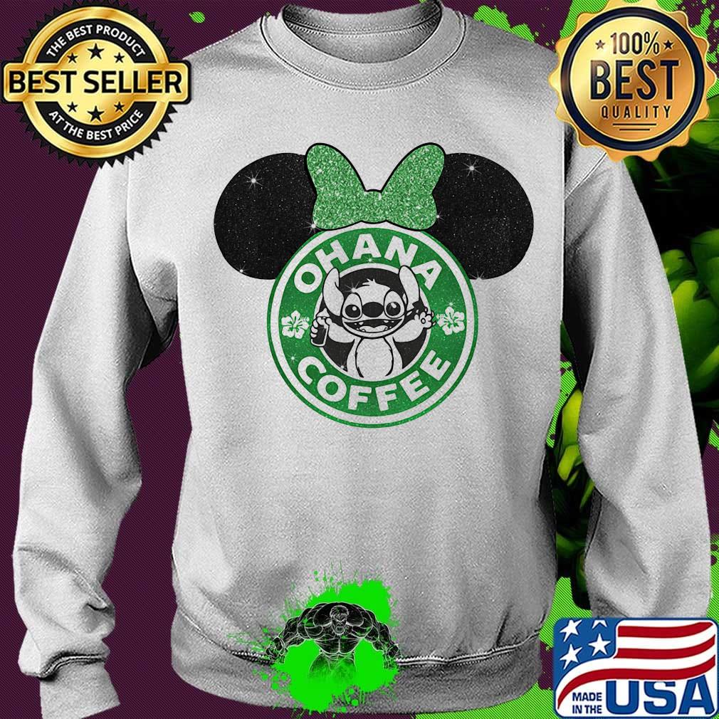 Minnie mouse stitch ohana coffee logo s Sweater Minnie mouse stitch ohana coffee logo s Sweater