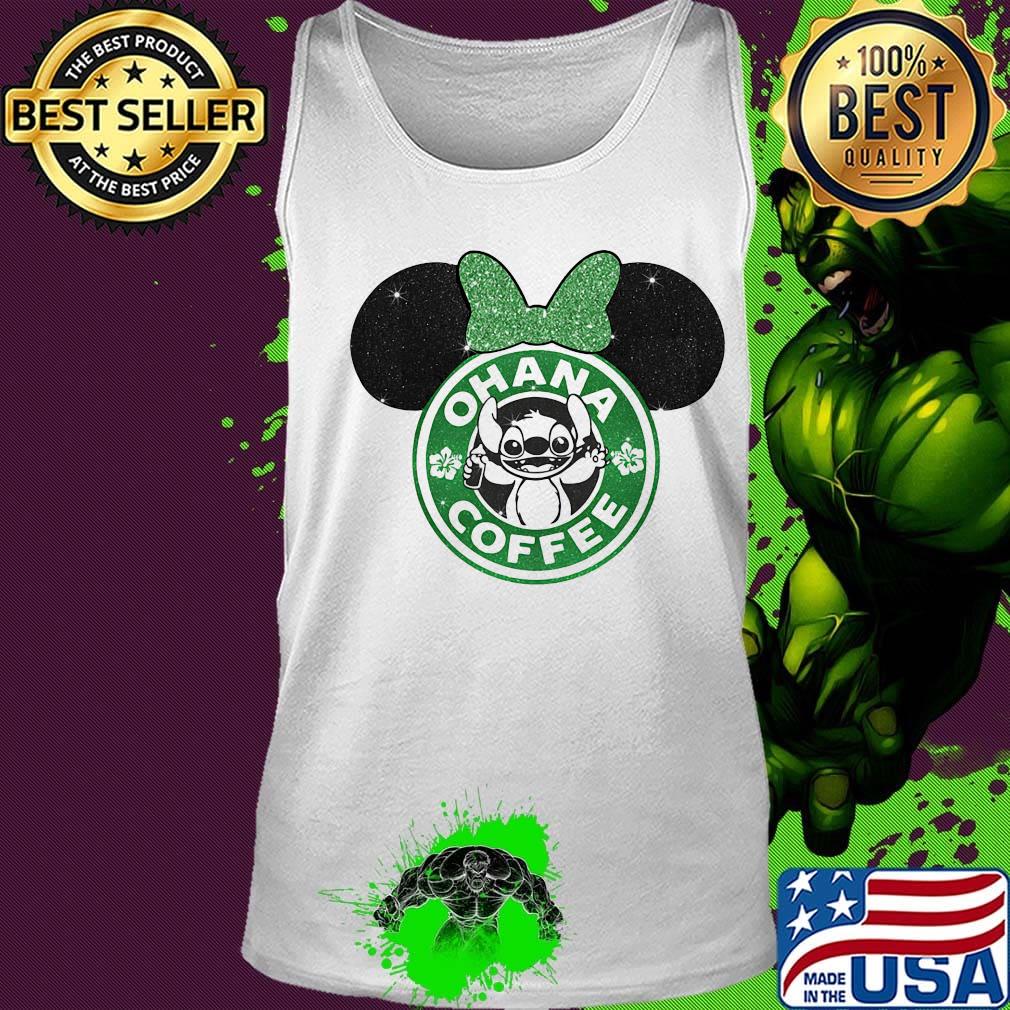 Minnie mouse stitch ohana coffee logo s Tank top Minnie mouse stitch ohana coffee logo s Tank top