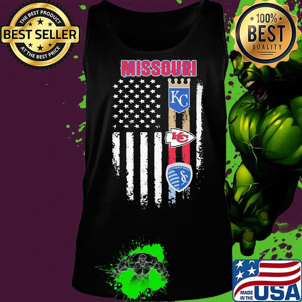 Missouri kansas city royals chiefs sporting american flag independence day s Tank top Missouri kansas city royals chiefs sporting american flag independence day s Tank top