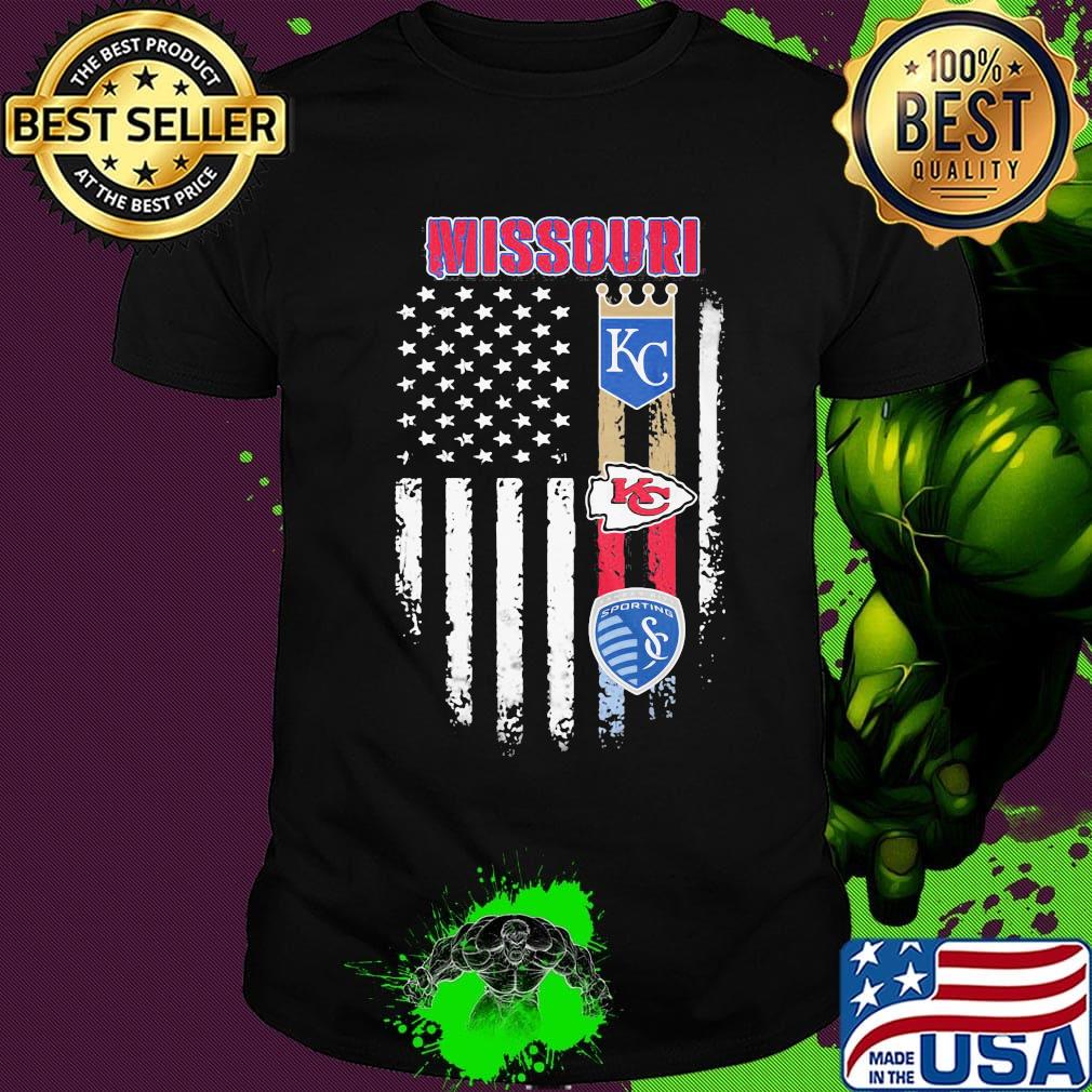 Missouri kansas city royals chiefs sporting american flag independence day shirt Missouri kansas city royals chiefs sporting american flag independence day shirt