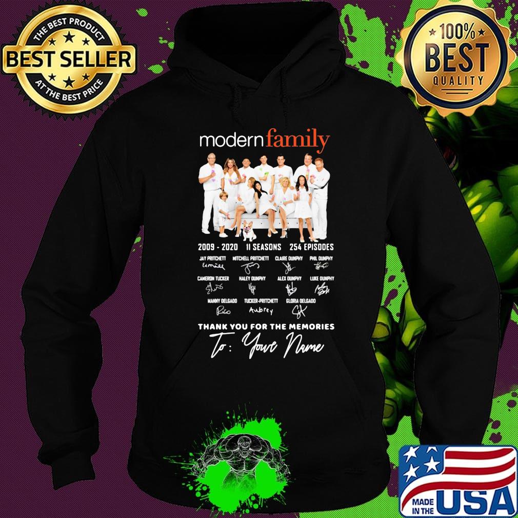 Modern family 2009 2020 11 seasons 254 episodes thank you for the memories to your name signatures s Hoodie Modern family 2009 2020 11 seasons 254 episodes thank you for the memories to your name signatures s Hoodie