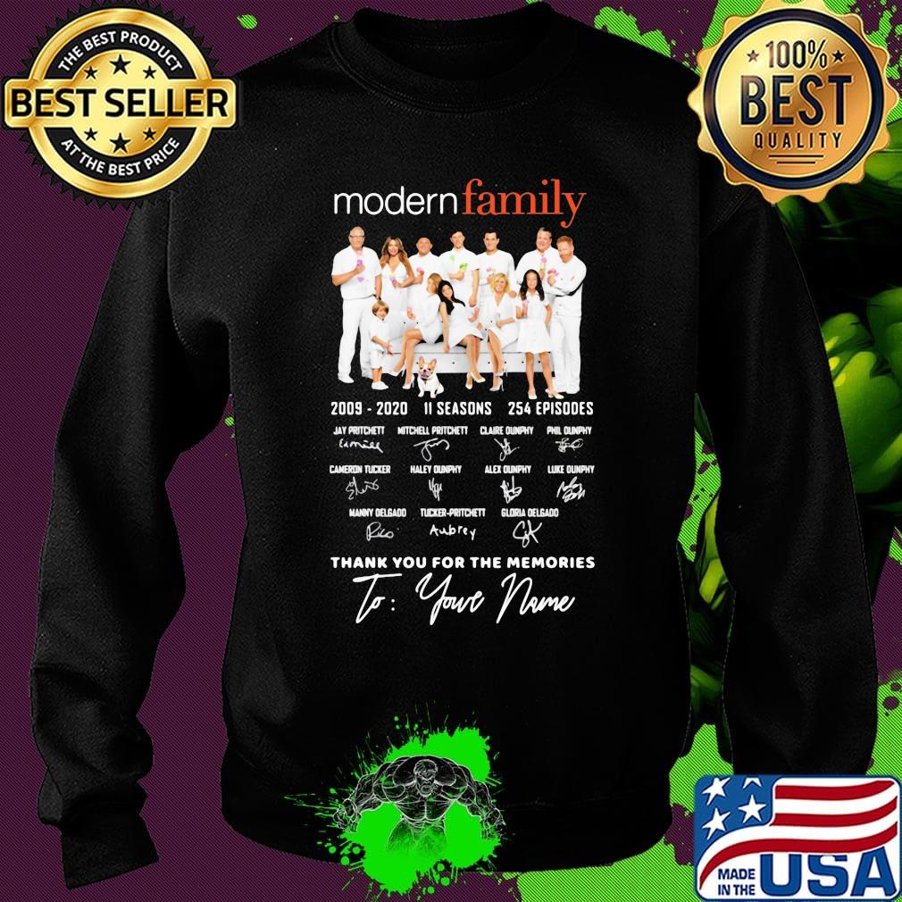 Modern family 2009 2020 11 seasons 254 episodes thank you for the memories to your name signatures s Sweater Modern family 2009 2020 11 seasons 254 episodes thank you for the memories to your name signatures s Sweater