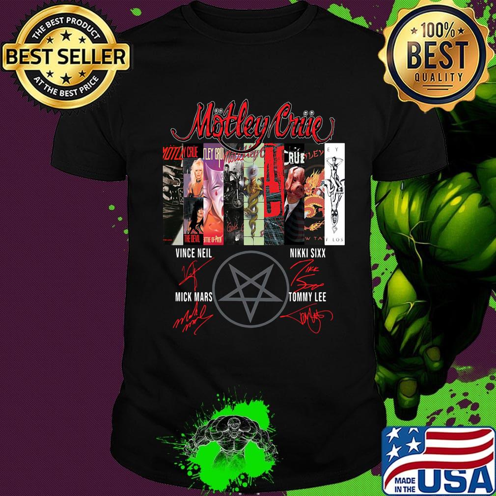 Mötley Crüe Band Signatures shirt