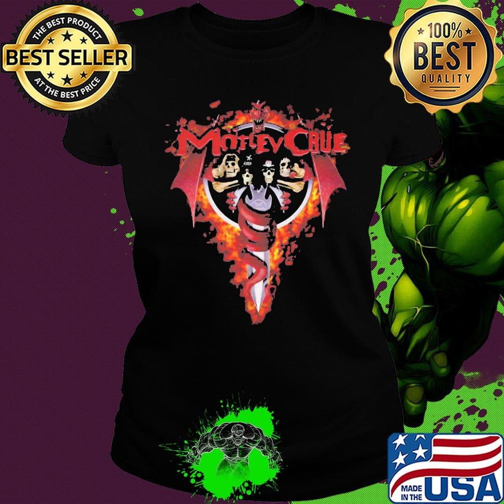 Motley crue band skeleton fire s Ladies tee Motley crue band skeleton fire s Ladies tee