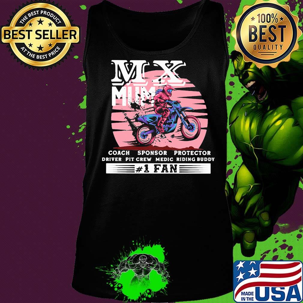 Motocross mx mum coach sponsor protector driver pit crew riding buddy 1 fan s Tank top Motocross mx mum coach sponsor protector driver pit crew riding buddy 1 fan s Tank top