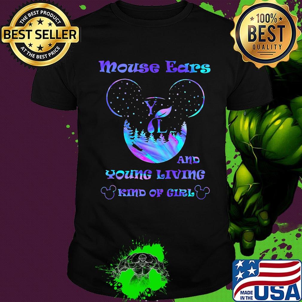 Mouse ears and young living kind of girl shirt