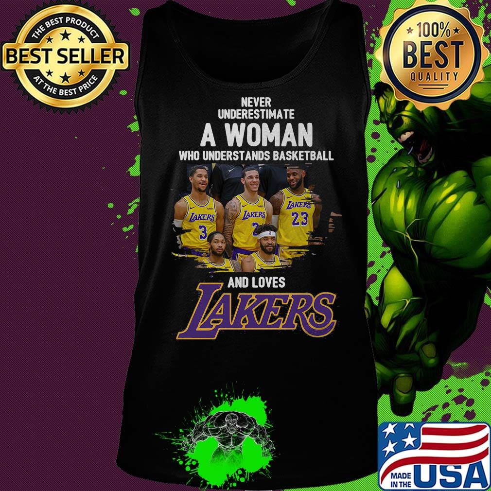 Never underestimate a woman who understands basketball and loves los angeles lakers s Tank top Never underestimate a woman who understands basketball and loves los angeles lakers s Tank top