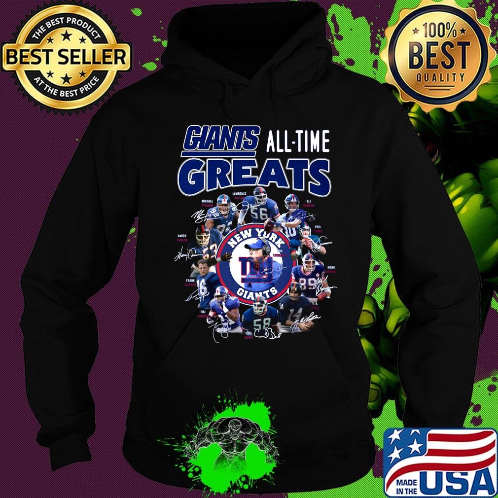 New york giants football all-time greats players signatures s Hoodie New york giants football all-time greats players signatures s Hoodie