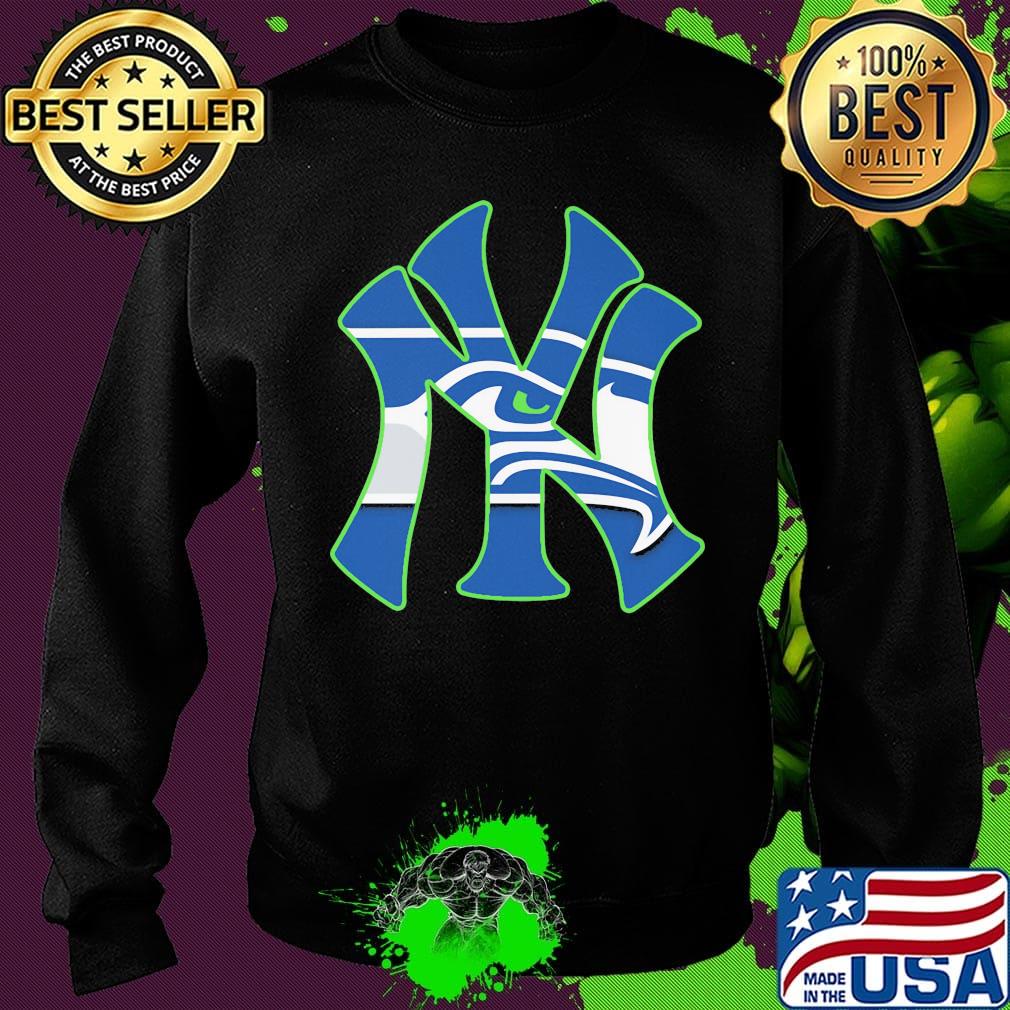 New York Seahawks Yankees Canvas s Sweater New York Seahawks Yankees Canvas s Sweater