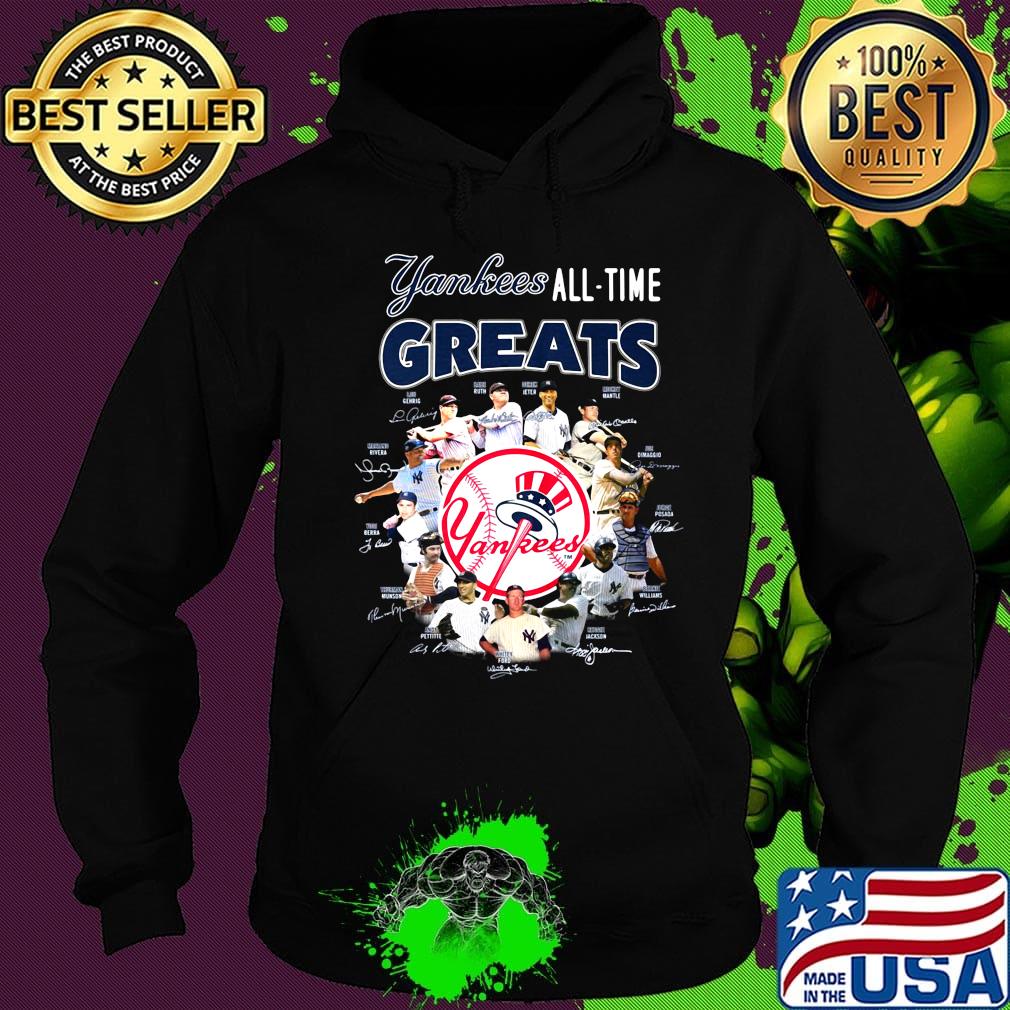 New york yankees all-time greats players signatures s Hoodie New york yankees all-time greats players signatures s Hoodie