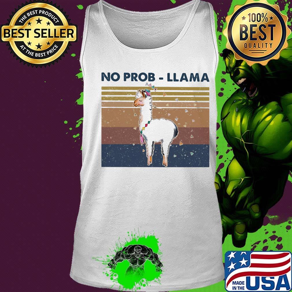 No prob-llama vintage retro s Tank top No prob-llama vintage retro s Tank top