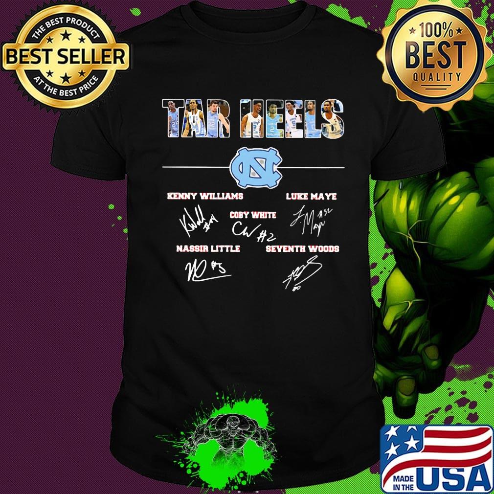 North carolina tar heels signatures shirt
