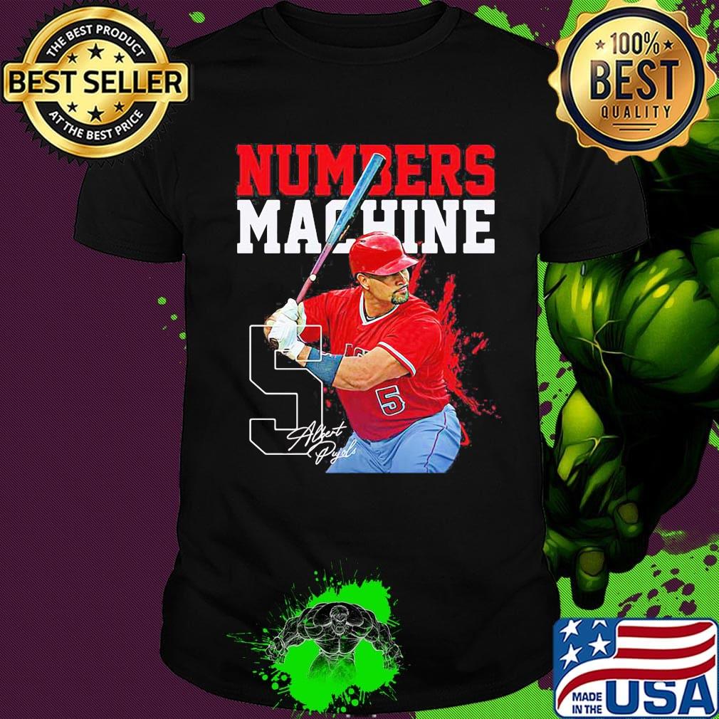 Numbers machine 5 albert pyles baseball team signature shirt