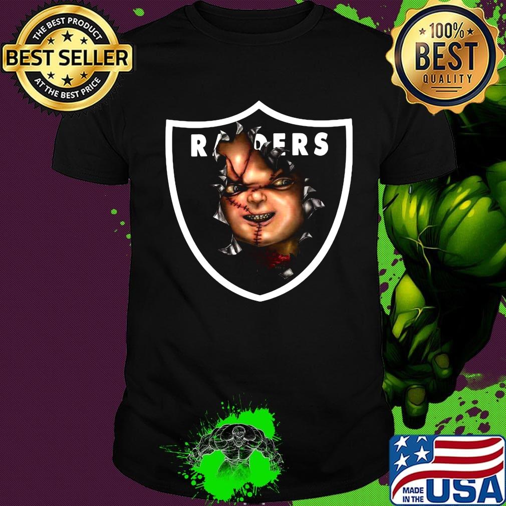 Oakland raiders chucky logo shirt