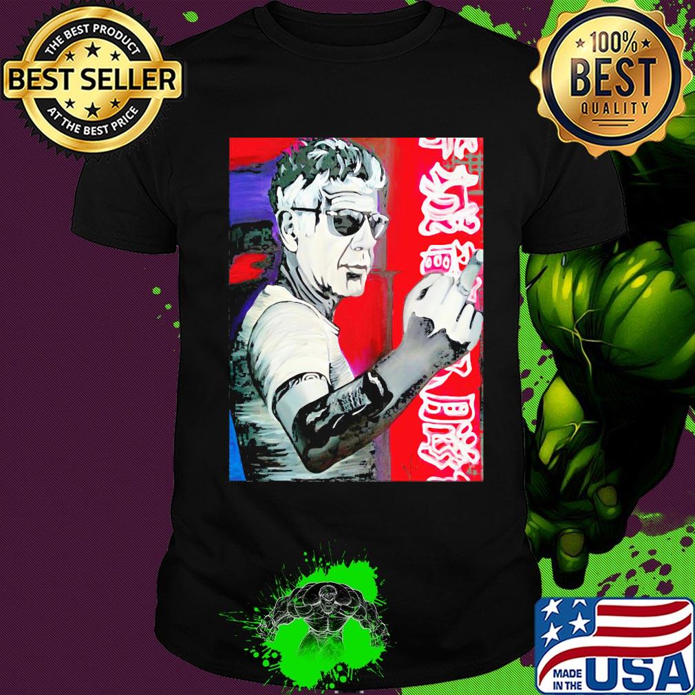 Official Anthony Bourdain Fuck Middle Finger Shirt