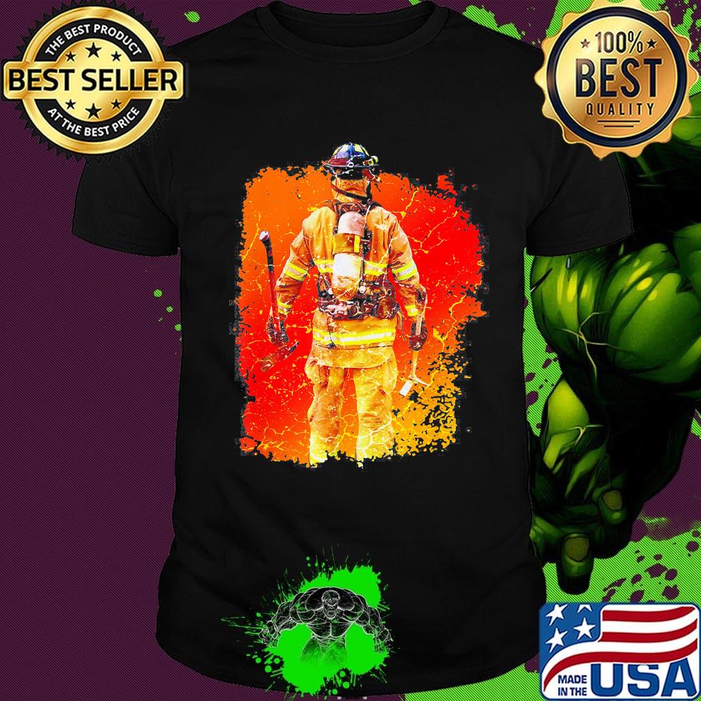 Official awesome firefighter picture shirt