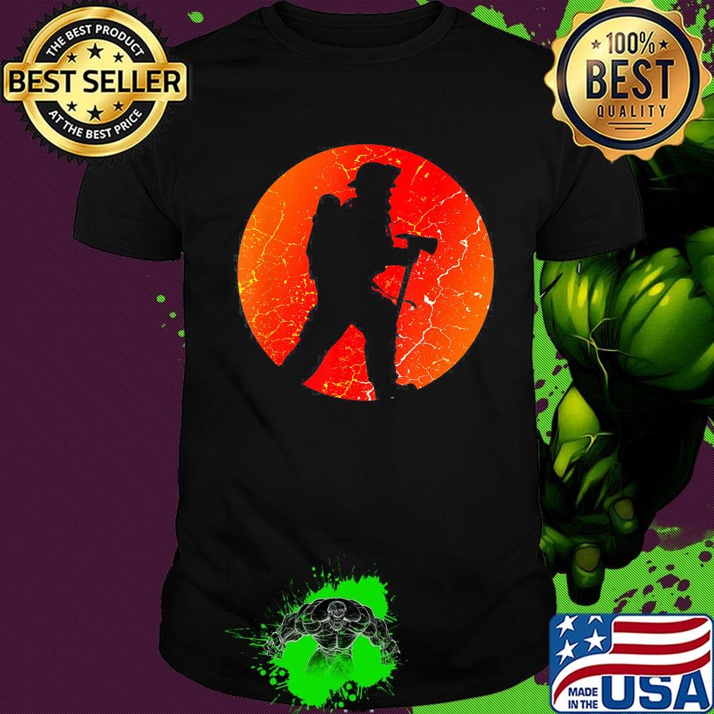 Official awesome firefighter sunset shirt