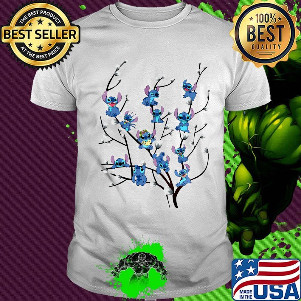 Official disney stitch tree shirt