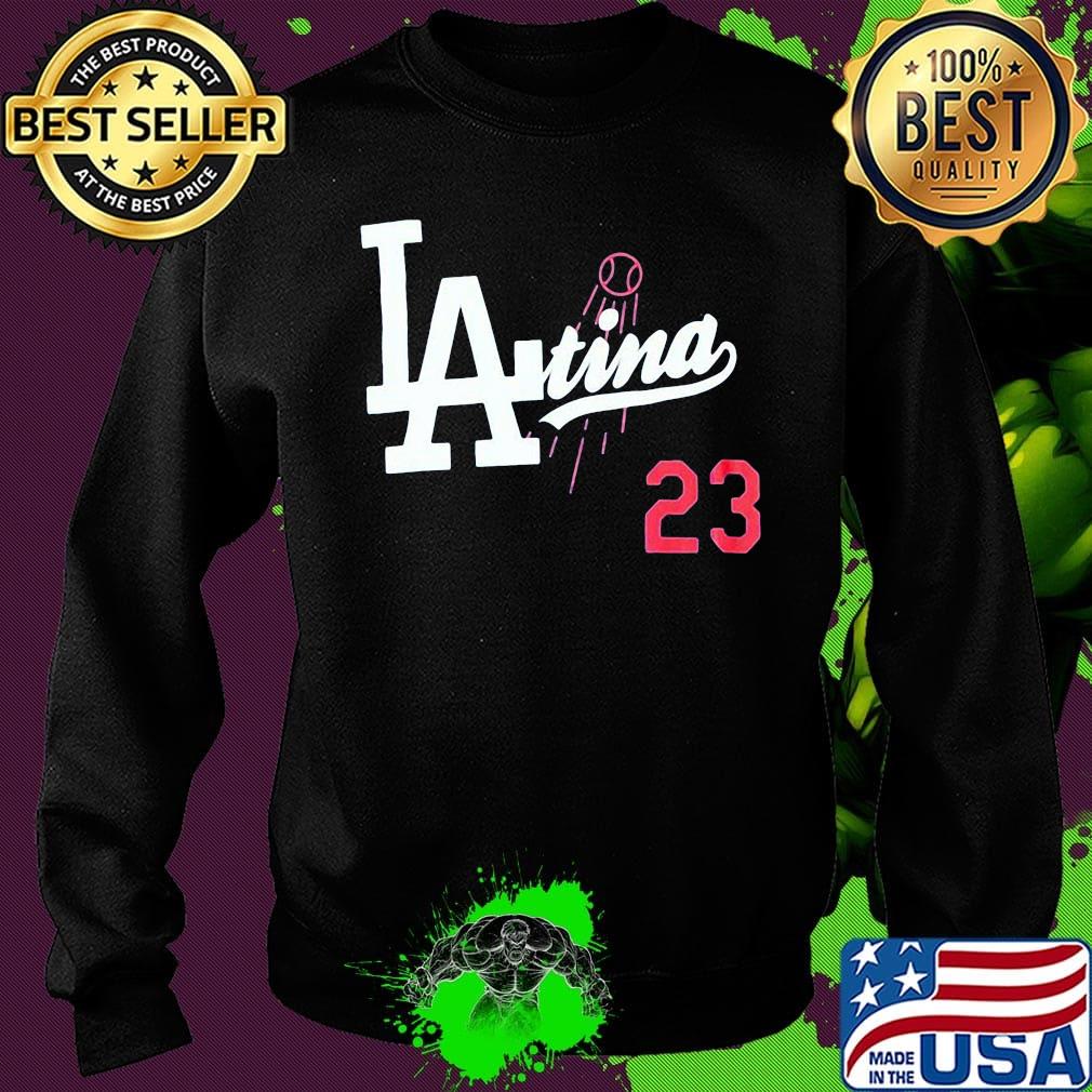 Official LAtina 23 Baseball s Sweater Official LAtina 23 Baseball s Sweater