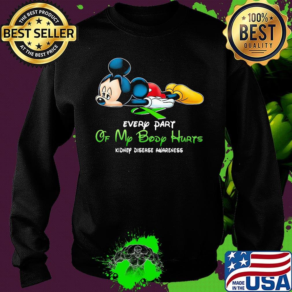 Official Mickey mouse every part of my body hurts fibromyalgia awareness s Sweater Official Mickey mouse every part of my body hurts fibromyalgia awareness s Sweater